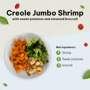 Creole jumbo shrimp bowl